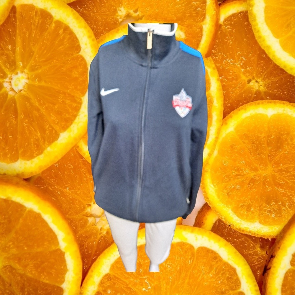 Nike London 2012 NBC Olympics Track Jacket Mens Medium Navy Blue‎ Full Zip